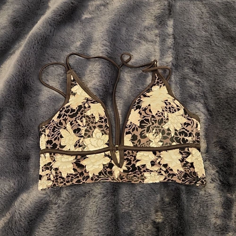Velvet feel black and silver lightly padded PINK Victorias secret bralette sz M!